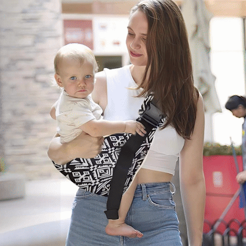 GIF porte bébé - écharpe de portage