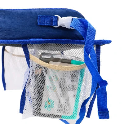 Plateau de voyage pour voiture - Bébé Touriste - blue poches