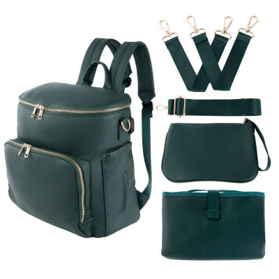 accessoires sac à langer vert en cuir PU