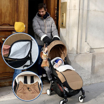 chancelière poussette beige détails