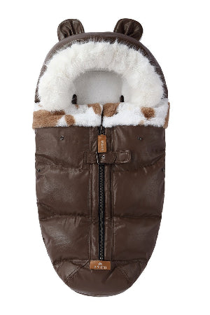 chancelière poussette pour hiver - café dense