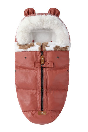 chancelière poussette pour hiver - rouge clair