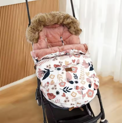 chancelière fourrure -  chancelière poussette multicolore