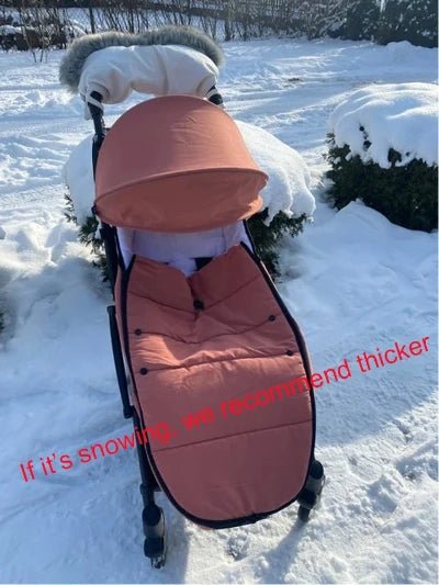 Chancelière Poussette - StrollerFootmuff™ - ROSE - Bébé Touriste