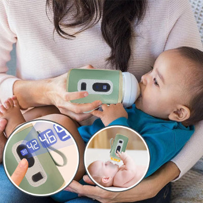 chauffe biberon vert portable avec USB