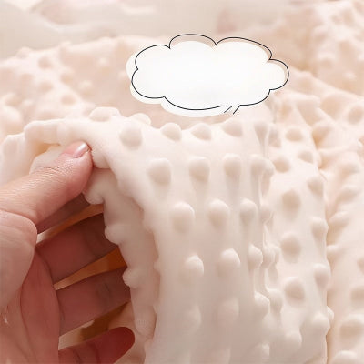 couverture bébé en velours - doublure avec bulles