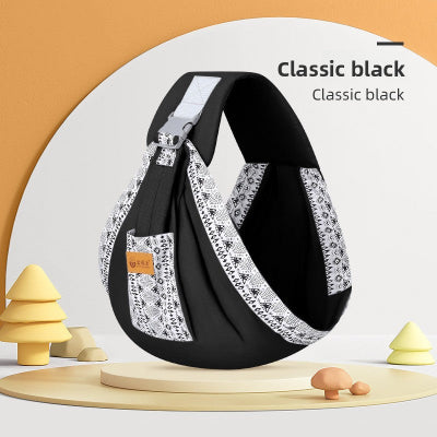 écharpe de portage noir - porte bébé