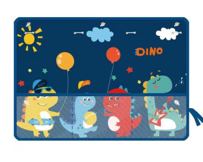 pare-soleil dinosaures aux ballons - bleu marine