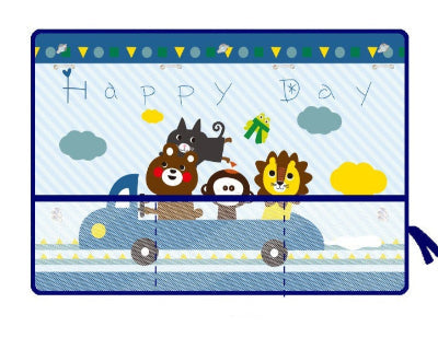 pare-soleil bleu - heureux voyage