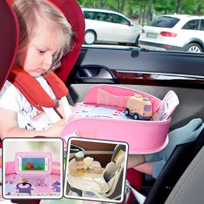 plateau de voyage pour voiture - Bébé Touriste - rose siège auto
