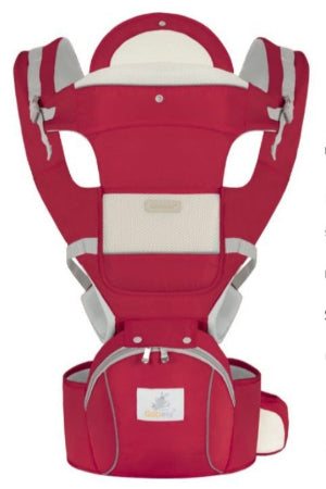 porte bébé 4 en 1 - ergonomique coton couleur rouge