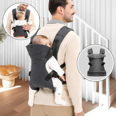 porte bebe gris - positions porter bebe