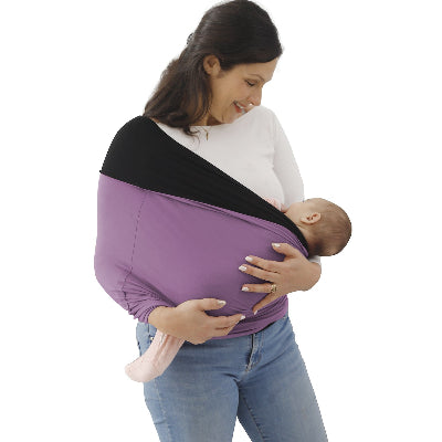 porte bébé souple et sécuritaire violet