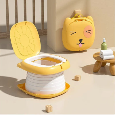 Pot d'apprentissage ergonomique pour bébé - orange