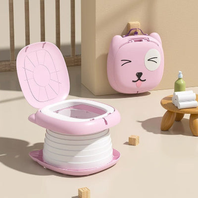 Pot d'apprentissage ergonomique pour bébé - rose