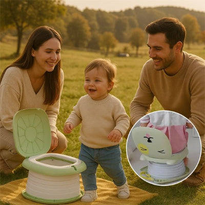 Pot d'apprentissage ergonomique pour bébé - vert