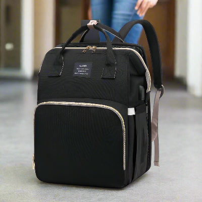Sac à Langer à Dos - BabyTravel™ - NOIR - Bébé Touriste