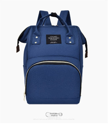 image sac à dos à langer bleu marine